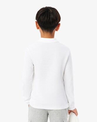 Long Sleeved Petit Piqué Polo Shirt