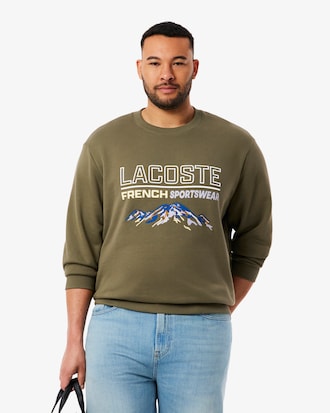 Embroidered Motif Fleece Sweatshirt