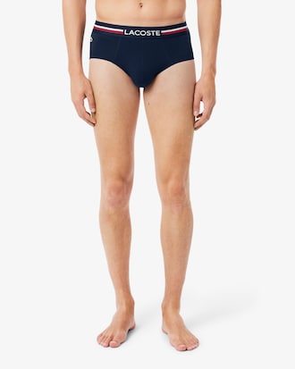 3-Pack Logo Waist Monochrome Cotton Briefs