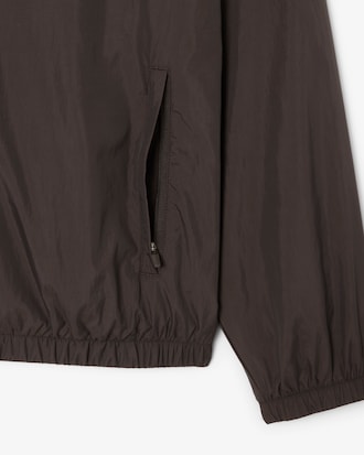 Water-Repellent Hooded Track Jacket