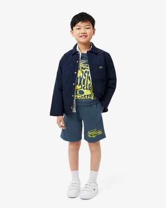 Print Fleece Shorts