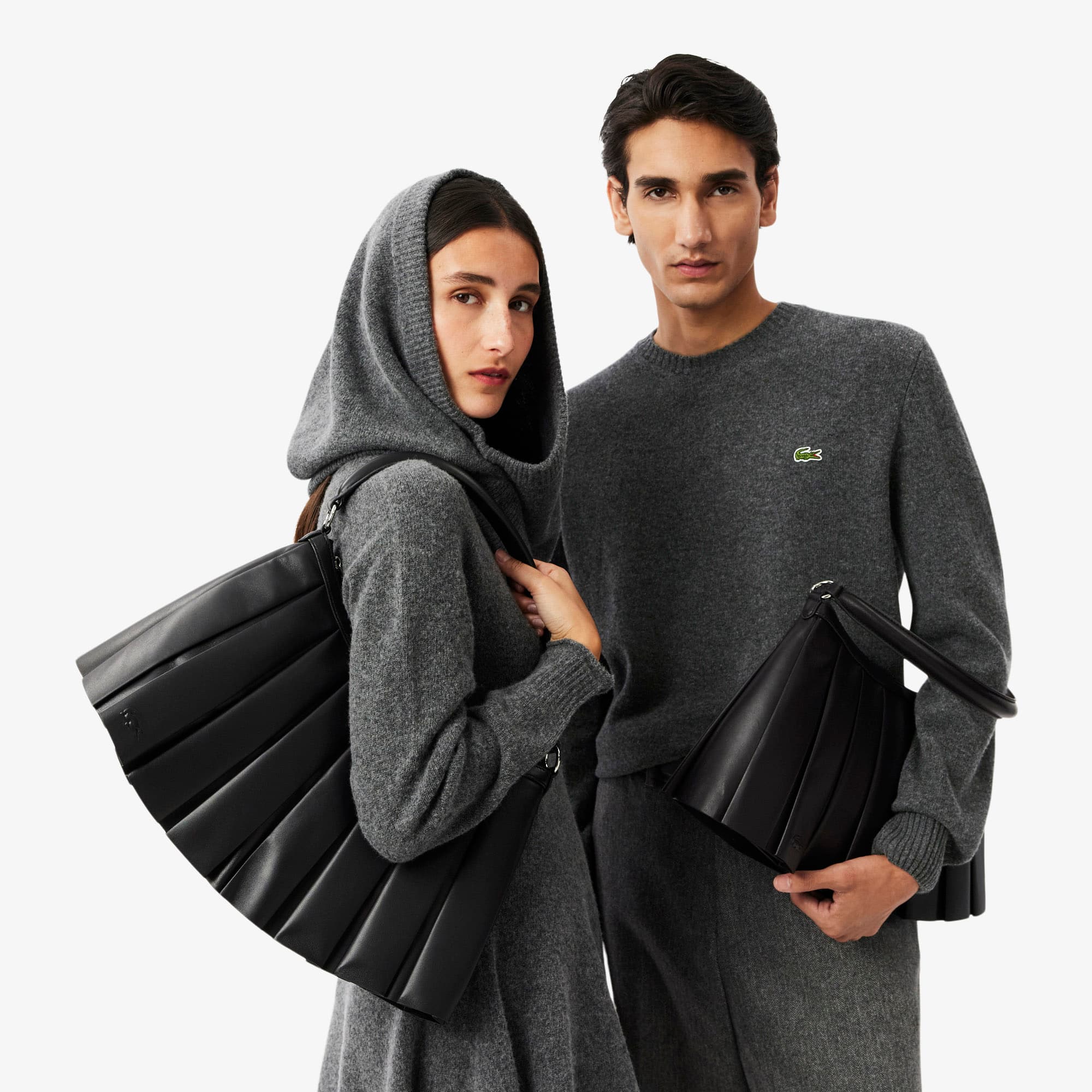 【LACOSTE】◆LENGLEN CROSSBAG◆正規品◆IVE着用◆ Large Runway Lenglen Leather Bag - Women's Cross Body Bags