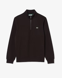 High Neck Zipped Fleece Sweatshirt