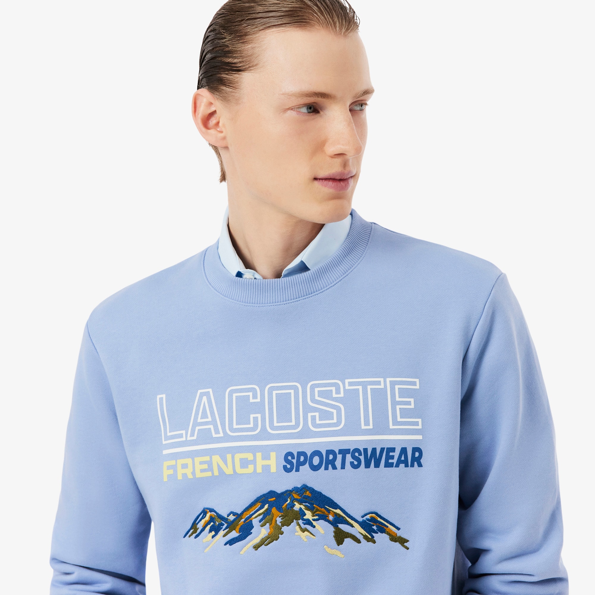 Embroidered Motif Fleece Sweatshirt - Men's Sweatshirts - New In
