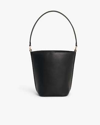 Small Tennis Bliss Leather Bucket Bag