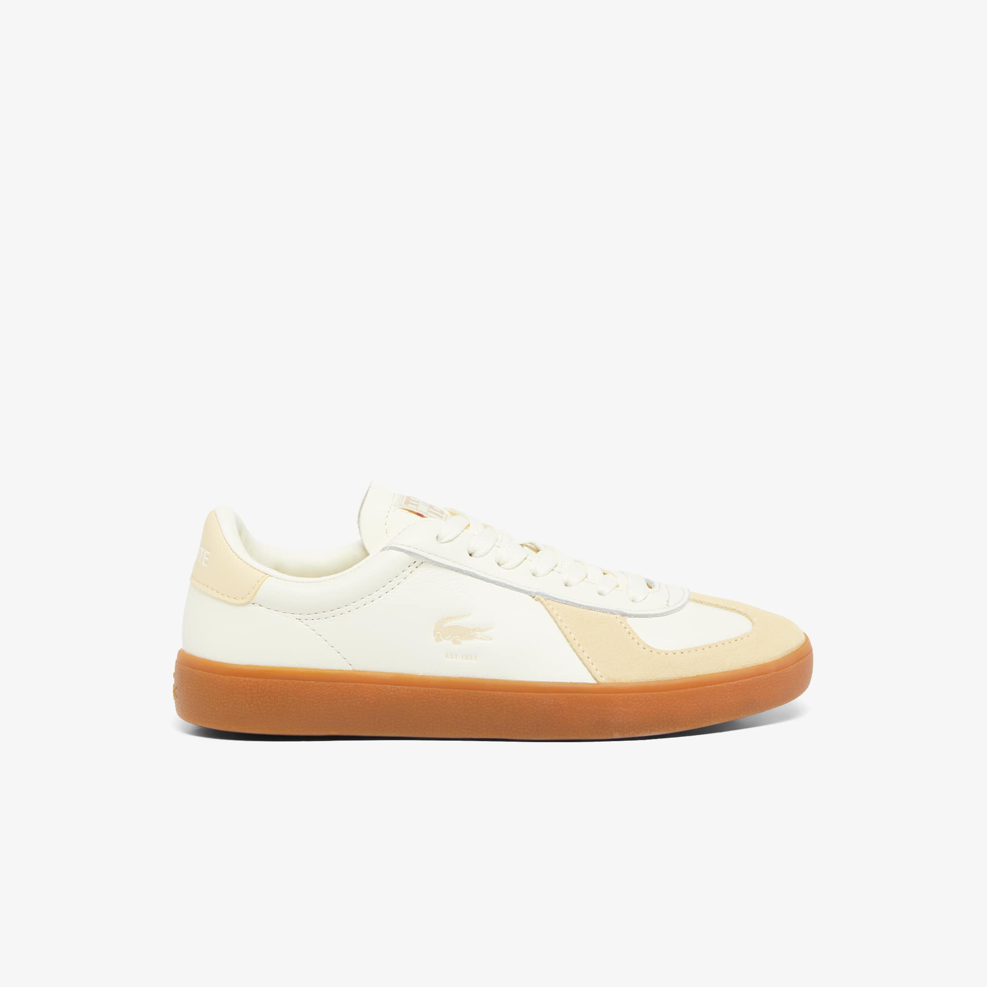 【LACOSTE】 ★ Base Shot Premium Leather Sneakers ★ White Men's Baseshot Premium Leather Sneakers - Sneakers - New In