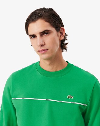 Logo Trim Fleece Sweatshirt