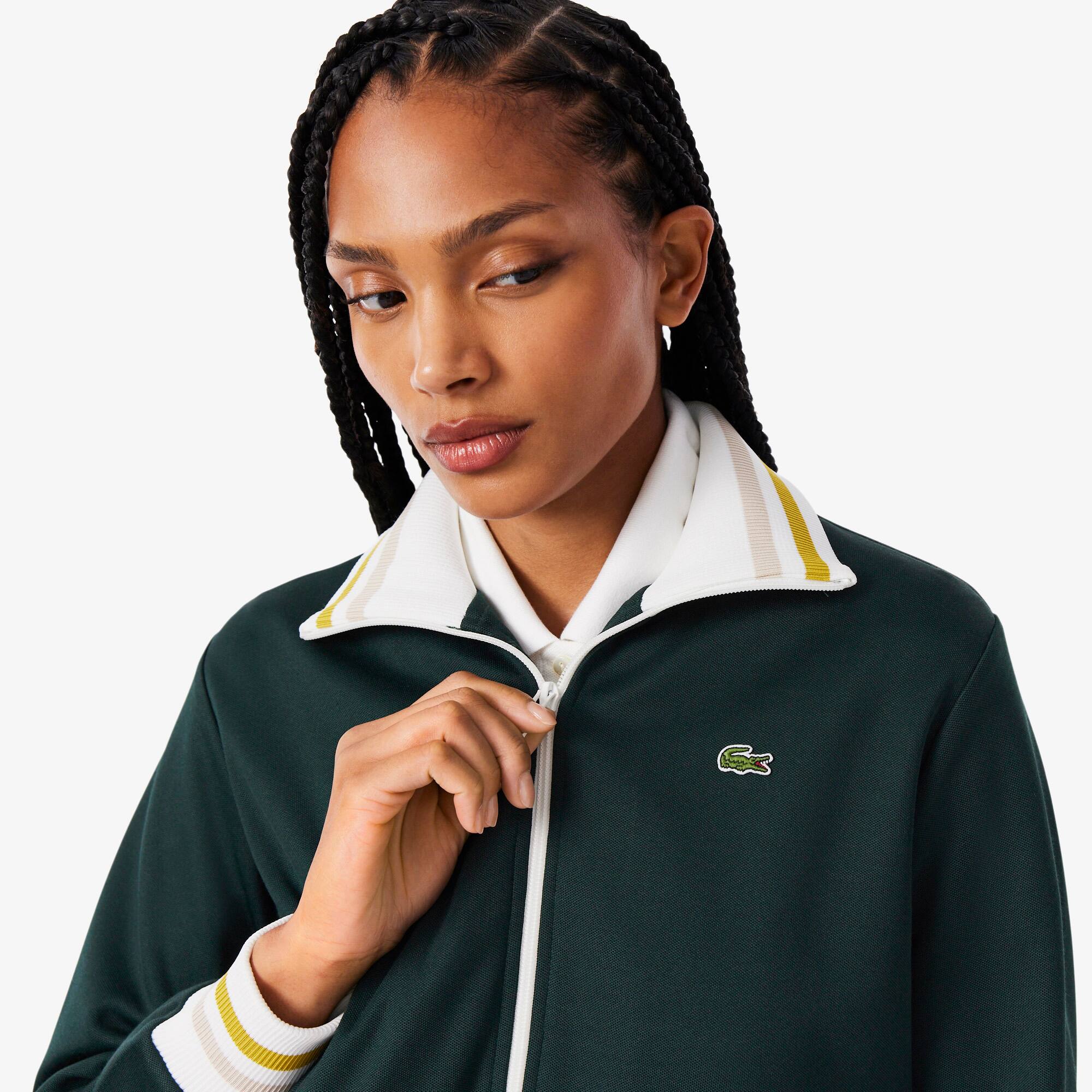 Zipped Stripe Accent Sweatshirt - undefined - New In 2026 | Lacoste