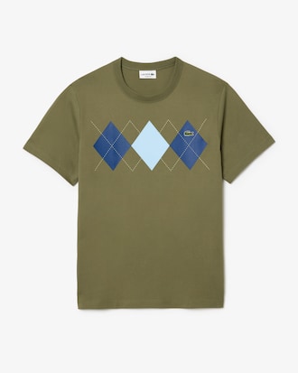 Heavy Cotton Argyle Print T-shirt