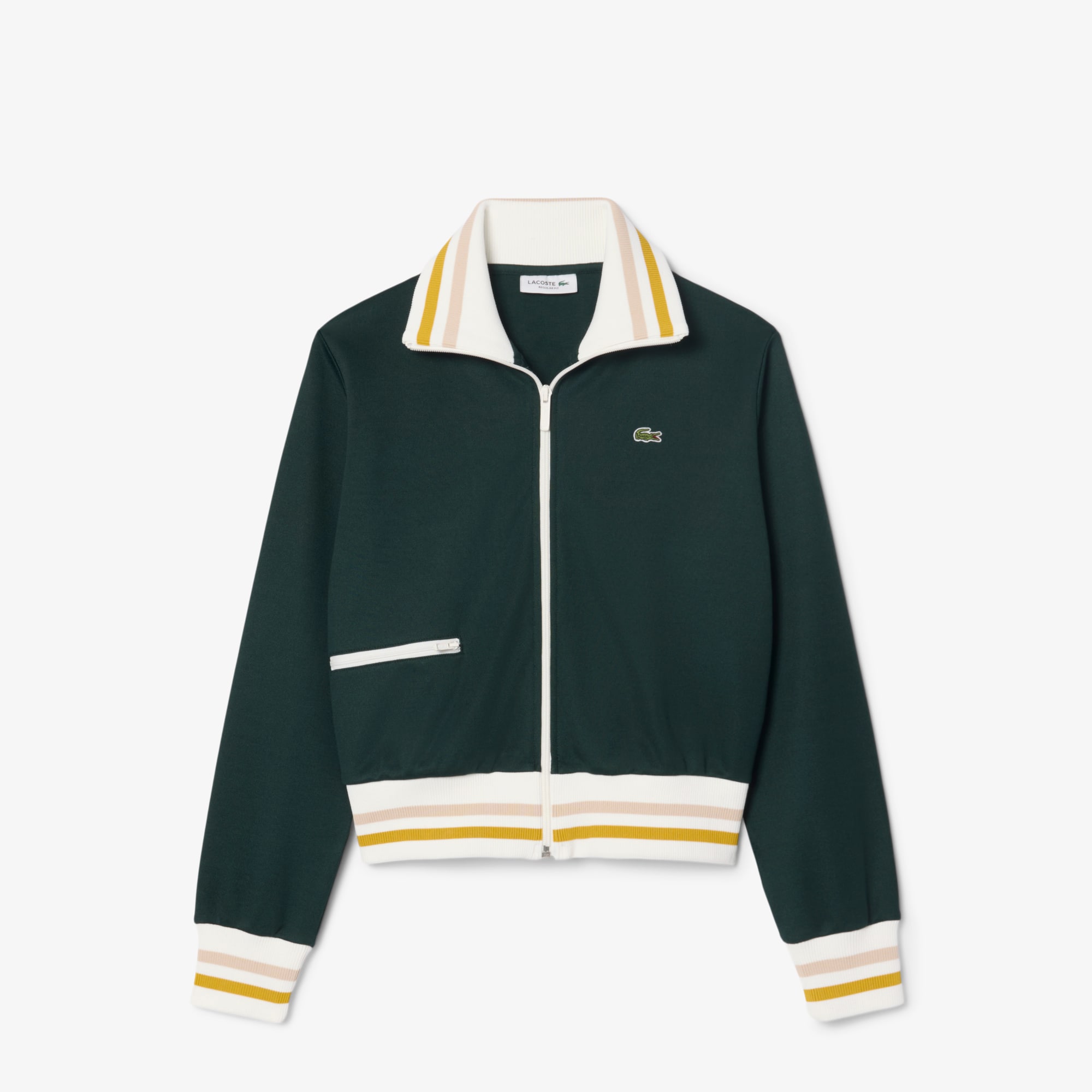 Zipped Stripe Accent Sweatshirt - undefined - New In 2026 | Lacoste