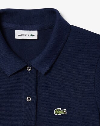 Scalloped Collar Mini Piqué Polo Shirt