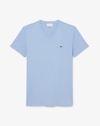 Lightweight Cotton Pima V Neck T-shirt