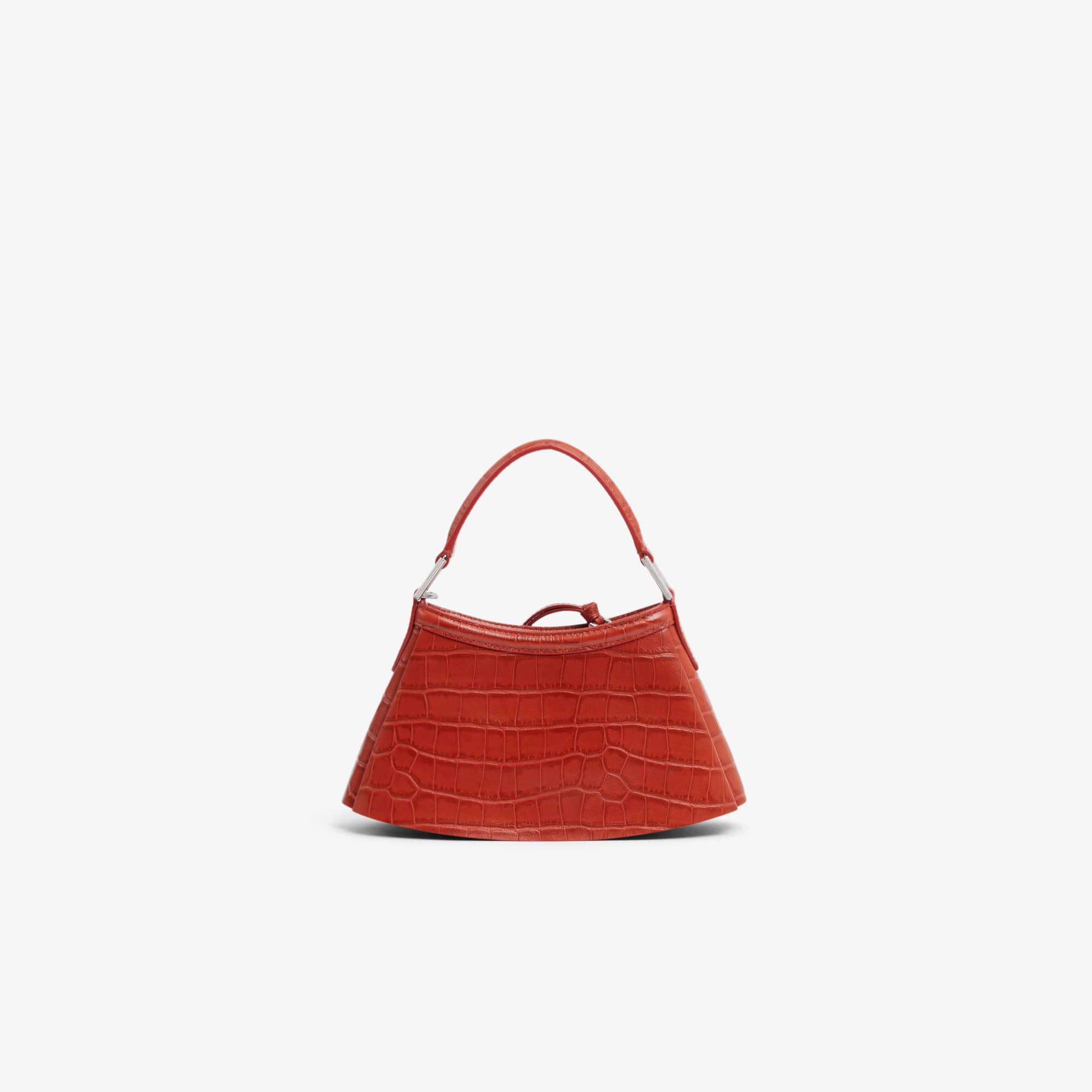Runway Mini Lenglen Crocodile Effect Leather Bag - Men's Vertical
