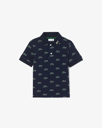 Printed Petit Piqu&eacute; Polo Shirt