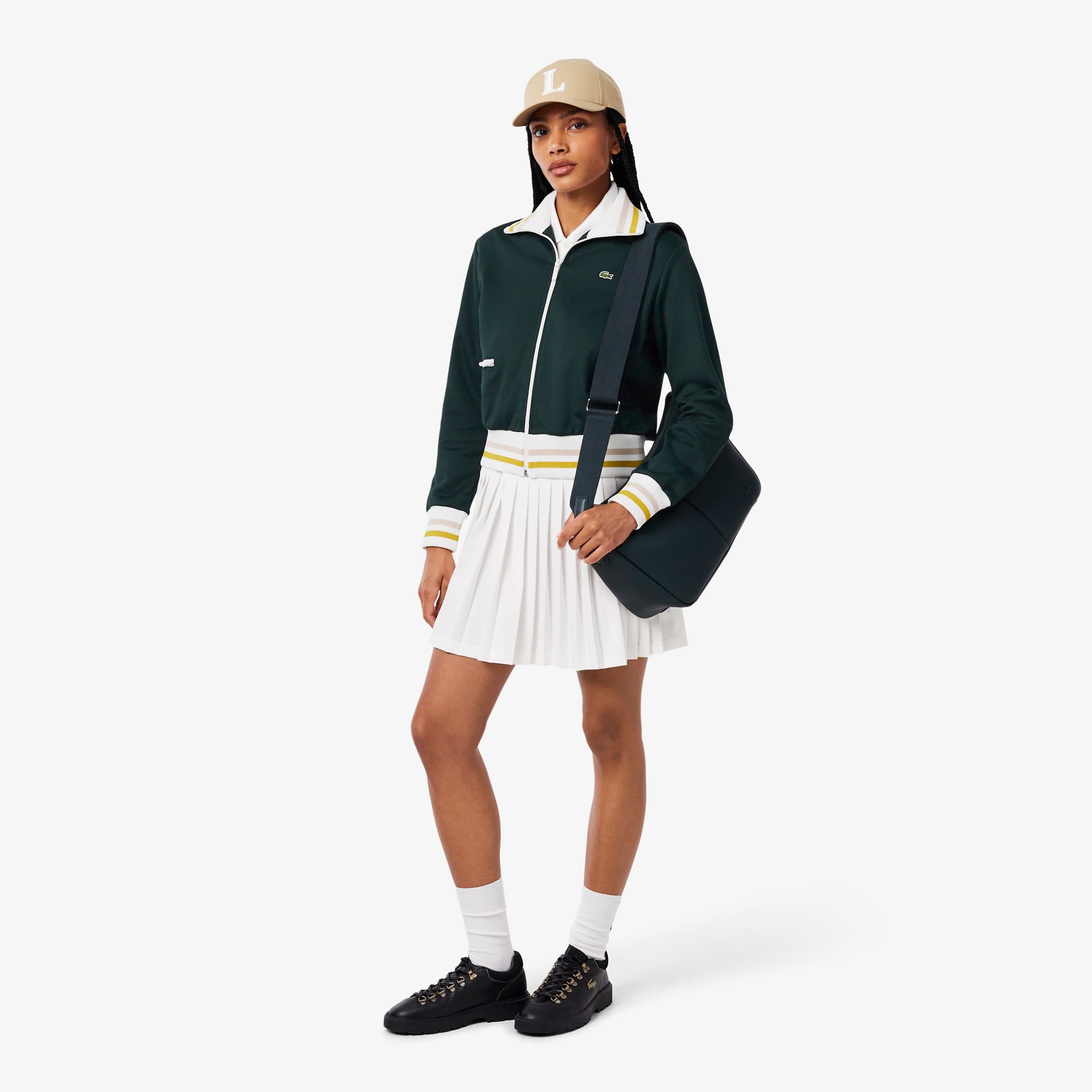 Zipped Stripe Accent Sweatshirt - undefined - New In 2026 | Lacoste
