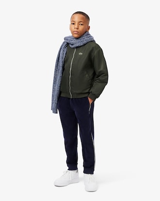 Nylon Colour-Block Bomber Jacket