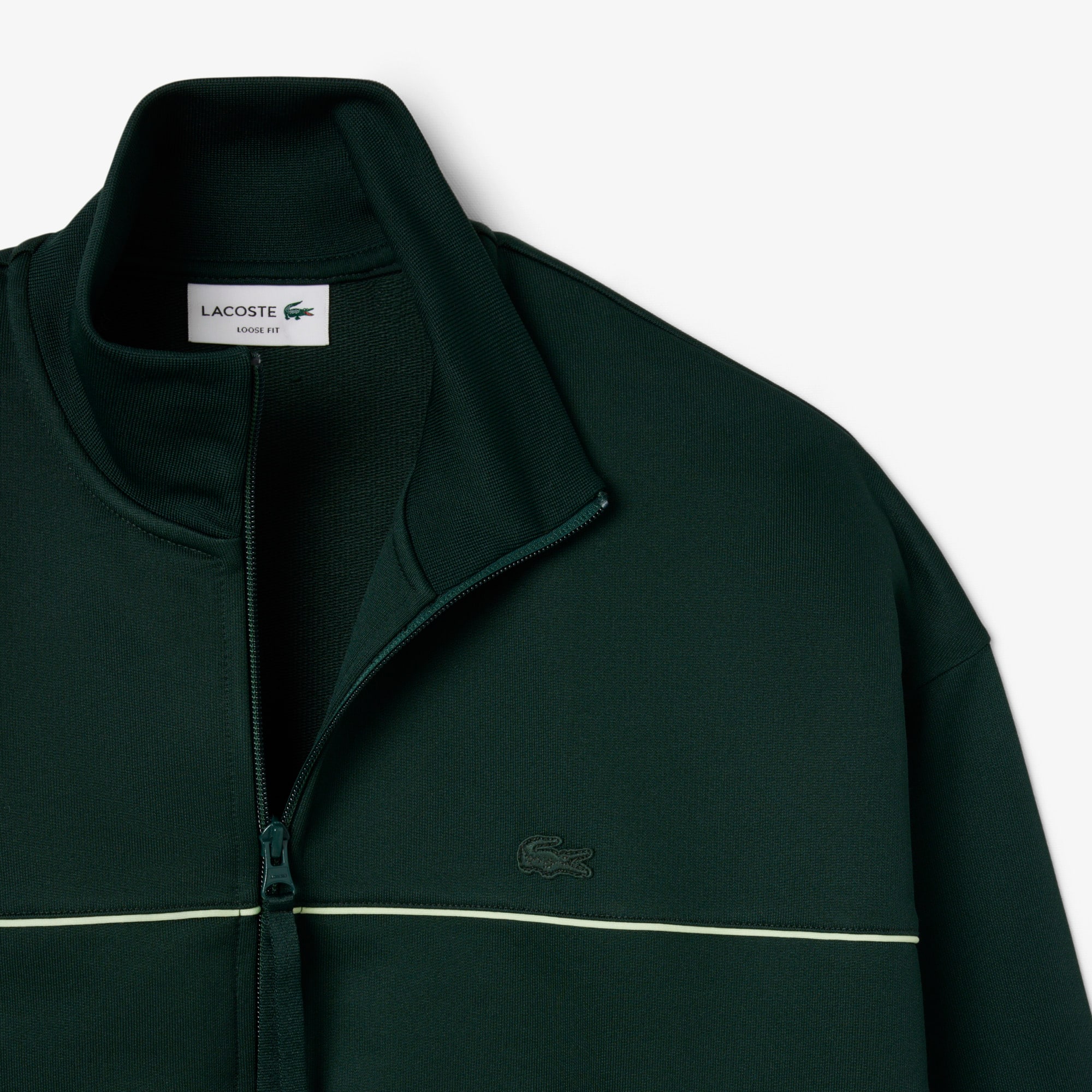 Satin Effect Zipped Fleece Sweatshirt - Men's Sweatshirts - New In