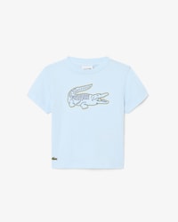 Crocodile Embroidery Cotton T-shirt