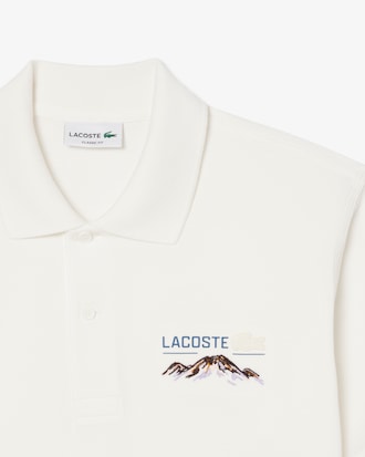 Classic Fit Embroidered Motif Piqué Polo Shirt