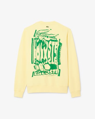 Graphic Print Fleece Sweatshirt