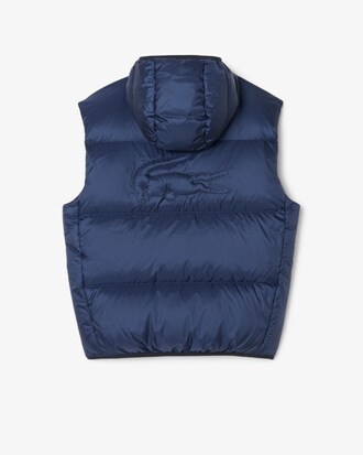 Water-Repellent Short Puffed Vest