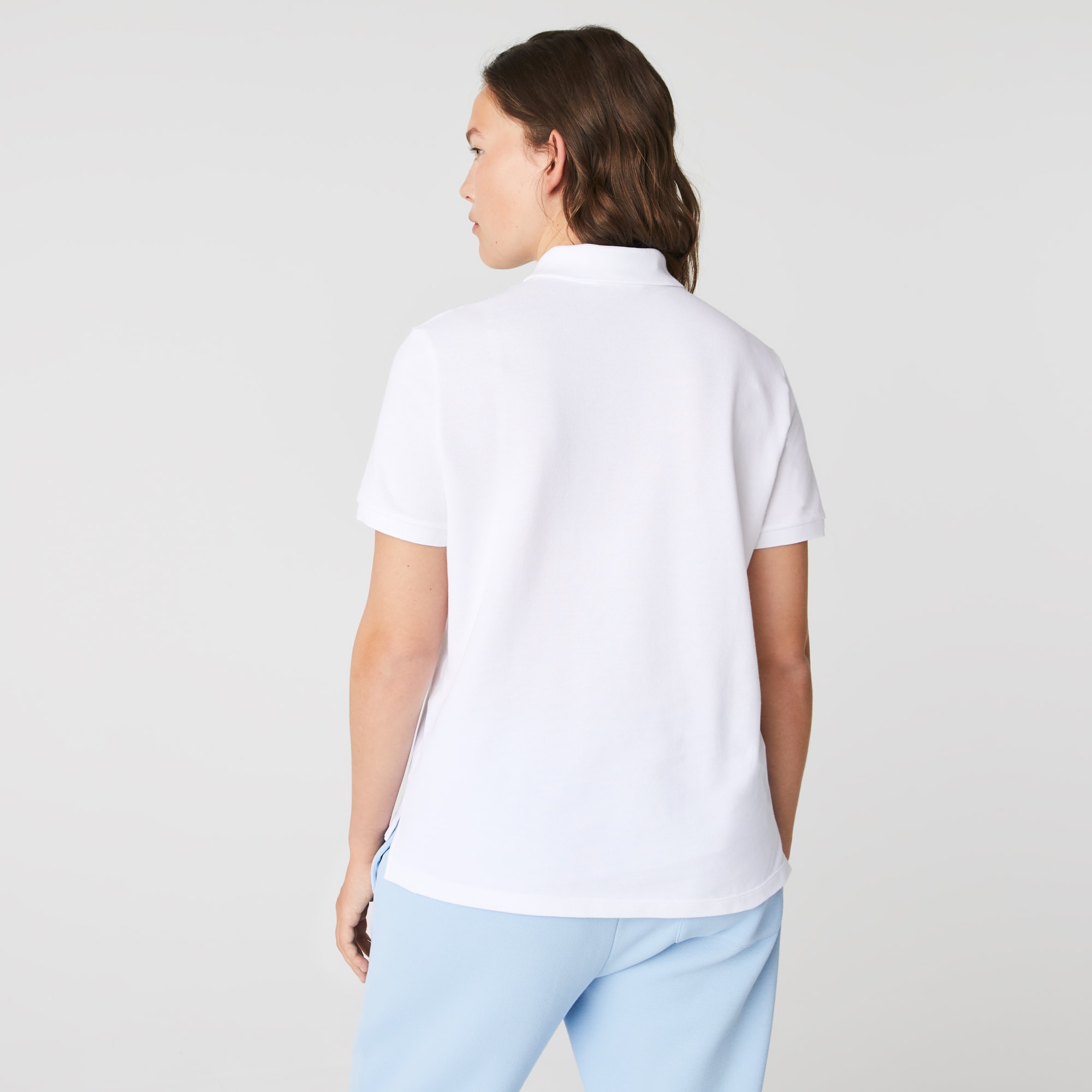 Tシャツ・カットソー LACOSTE Woman Polo Shirt White PF7839 001 Lacoste Sportswear Classic Fit Short Sleeve Polo Shirt Women