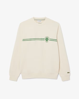 Tennis Print Fleece Sweatshirt