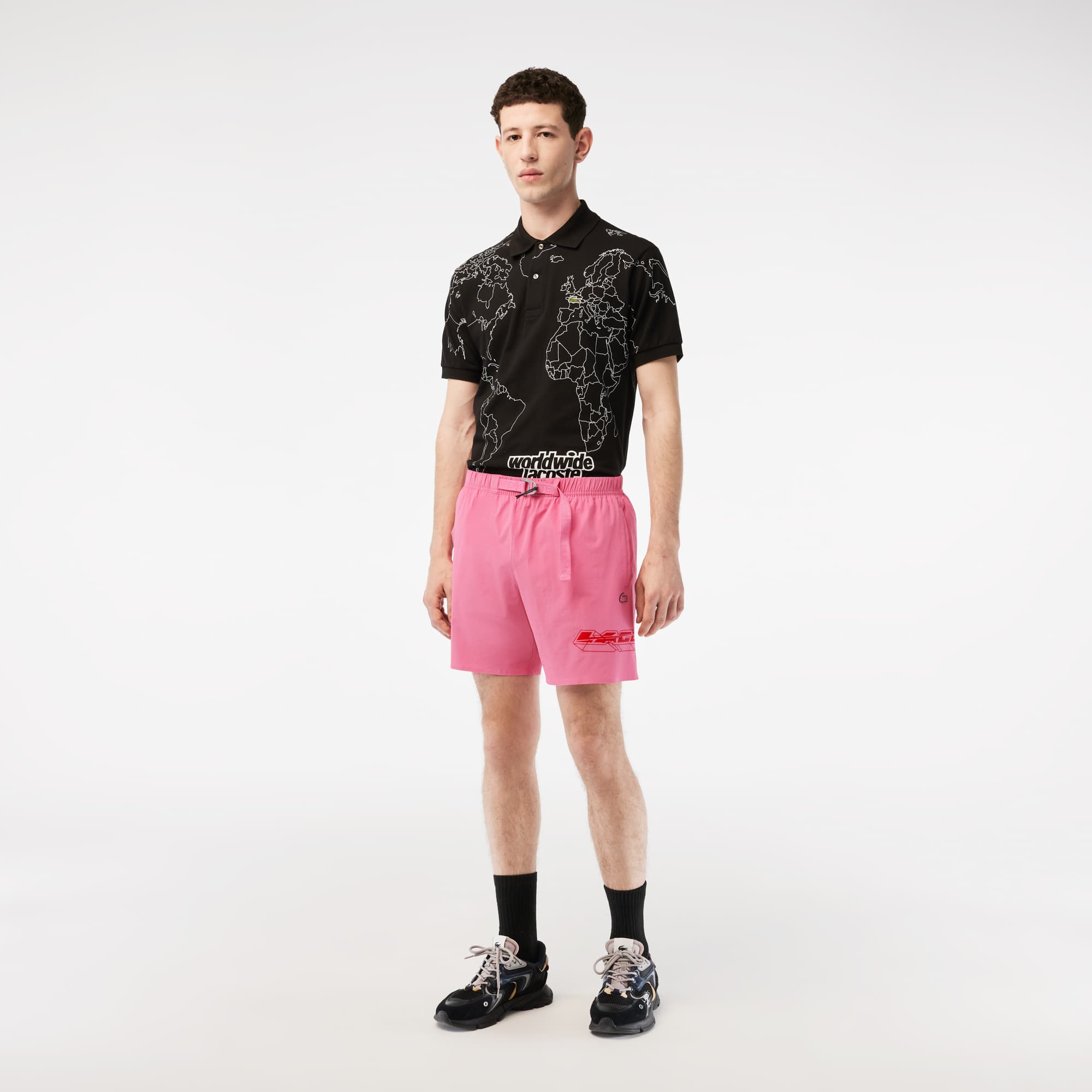 Mens lacoste swim shorts clearance