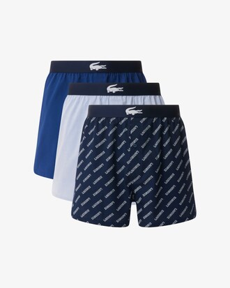 3-Pack Plain and Print Cotton Boxers