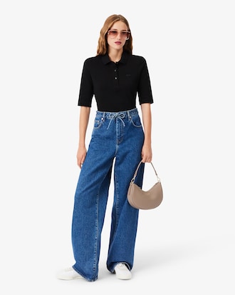 Slim Fit L.12.D Three Quarter Sleeve Polo Shirt