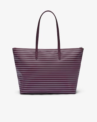 Large Striped L.12.12 Concept Tote