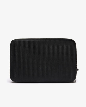 Chantaco Piqu&eacute; Leather Zipped Pouch