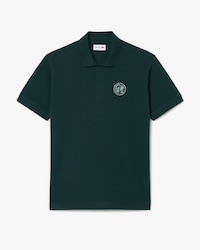 Classic Fit Badge Accent Petit Piqu&eacute; Polo Shirt