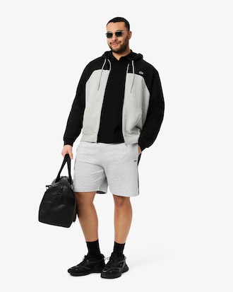 Cotton Fleece Colour-Block Shorts