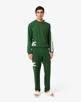 Printed Fleece Loungewear Pants