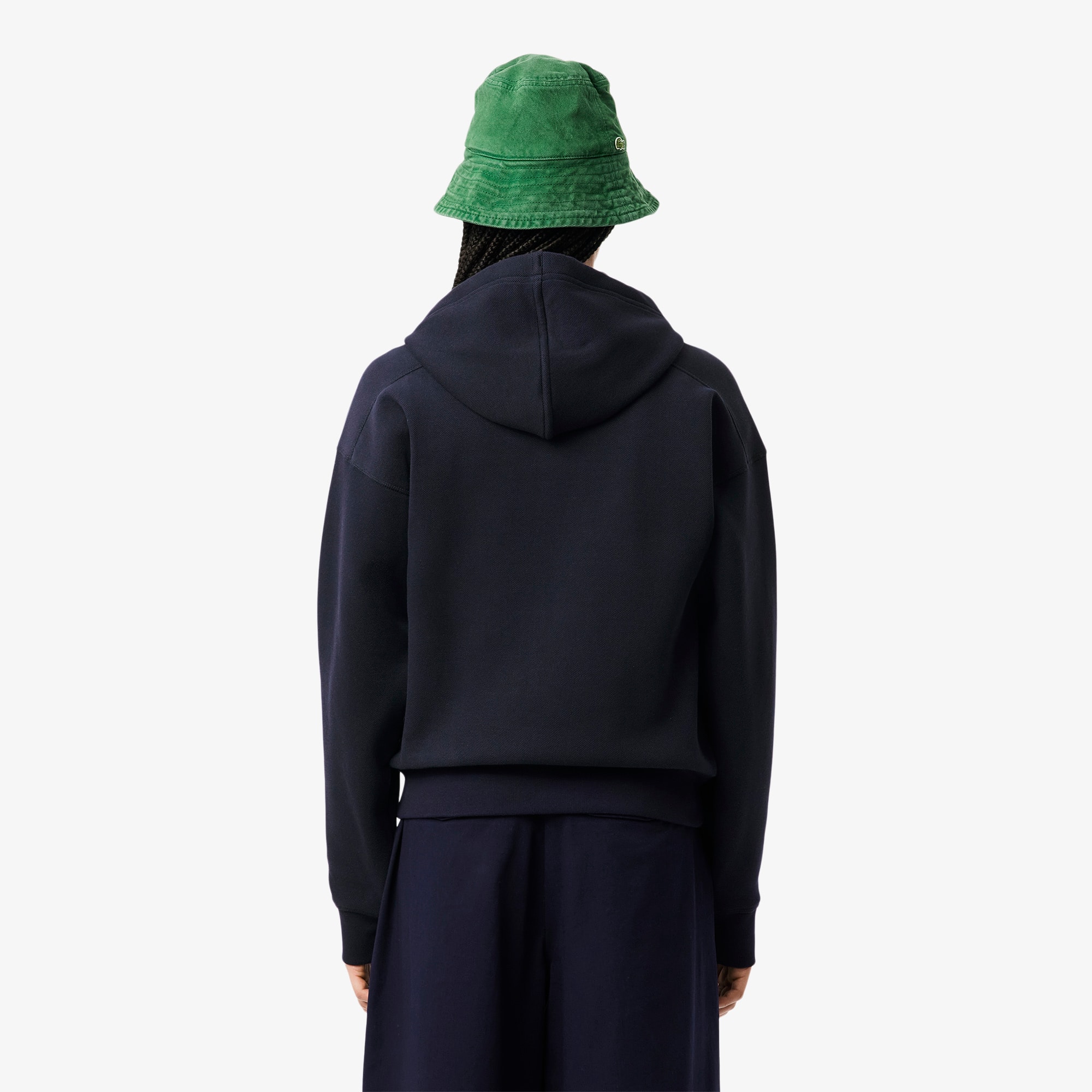 Zip-Up Piqué Hoodie - Women's Sweatshirts & Hoodies - New In