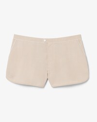 Runway Trim Accent Technical Fabric Shorts