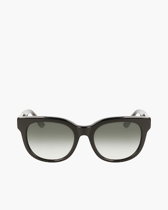 Croco Skin Oval Acetate Glasses