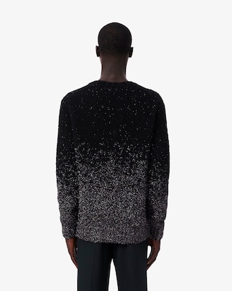 Metallic Ombr&eacute; Jacquard Sweater