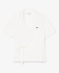 Stretch Mini Piqu&eacute; Wrap Polo Shirt
