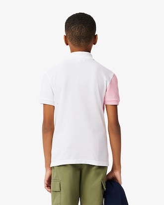 Contrast Argyle Mini Piqué Polo Shirt