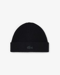 Metallic Crocodile Accent Merino Wool Beanie