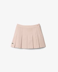 Pleated Cotton Twill Skirt