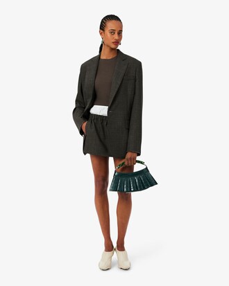 Runway H Lenglen Crocodile Effect Leather Bag