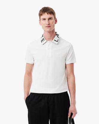 Slim Fit Jacquard Branded Polo Shirt