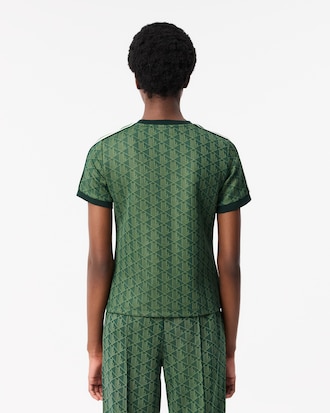 Slim Fit Monogram Jacquard T-shirt