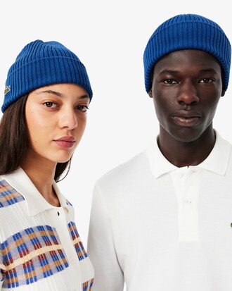 Rib Knit Brushed Wool Beanie