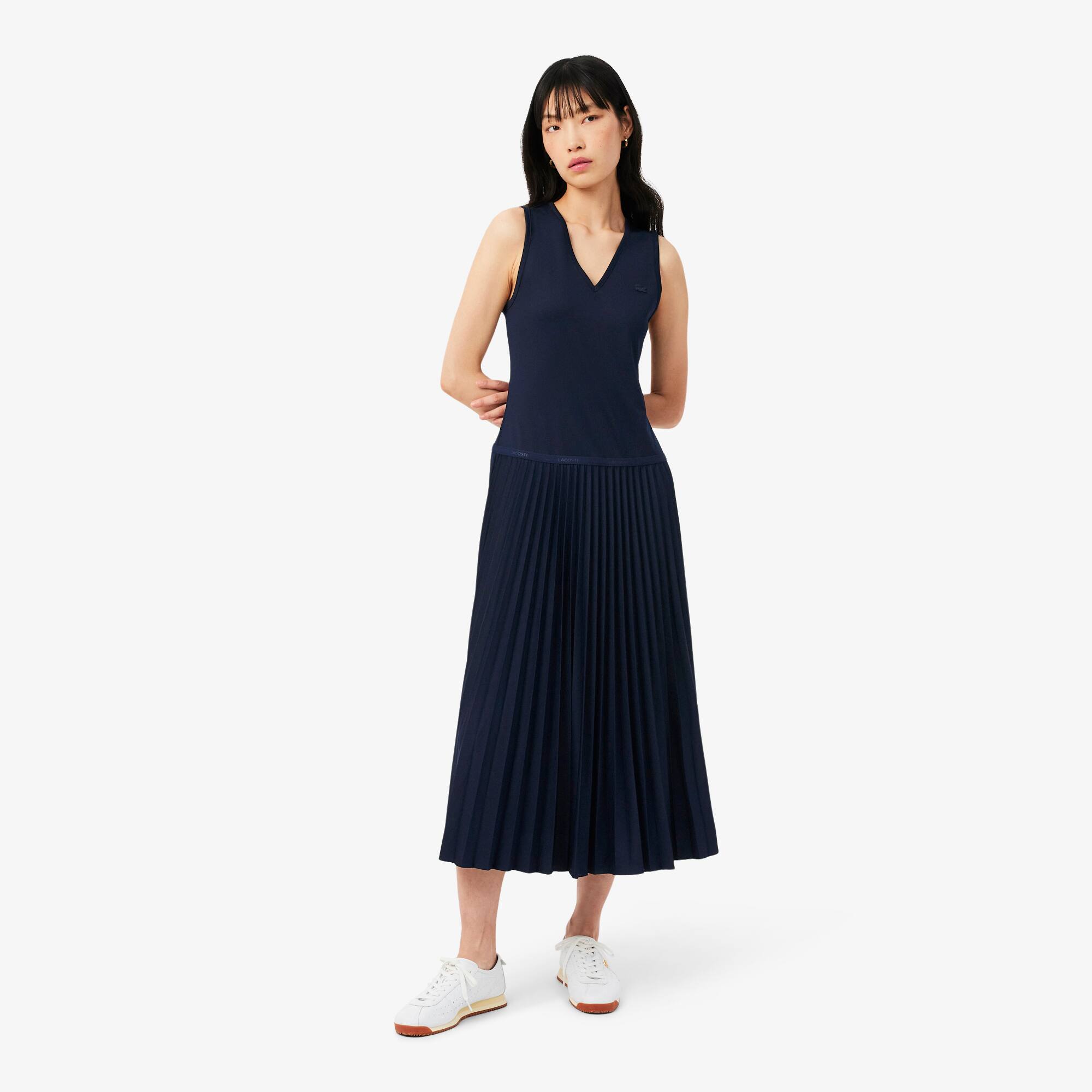 レディースウェア 2026SS MARK & LONA Contour Pleats Dress Long Sleeveless Pleated Dress - Women's dresses & skirts - New In