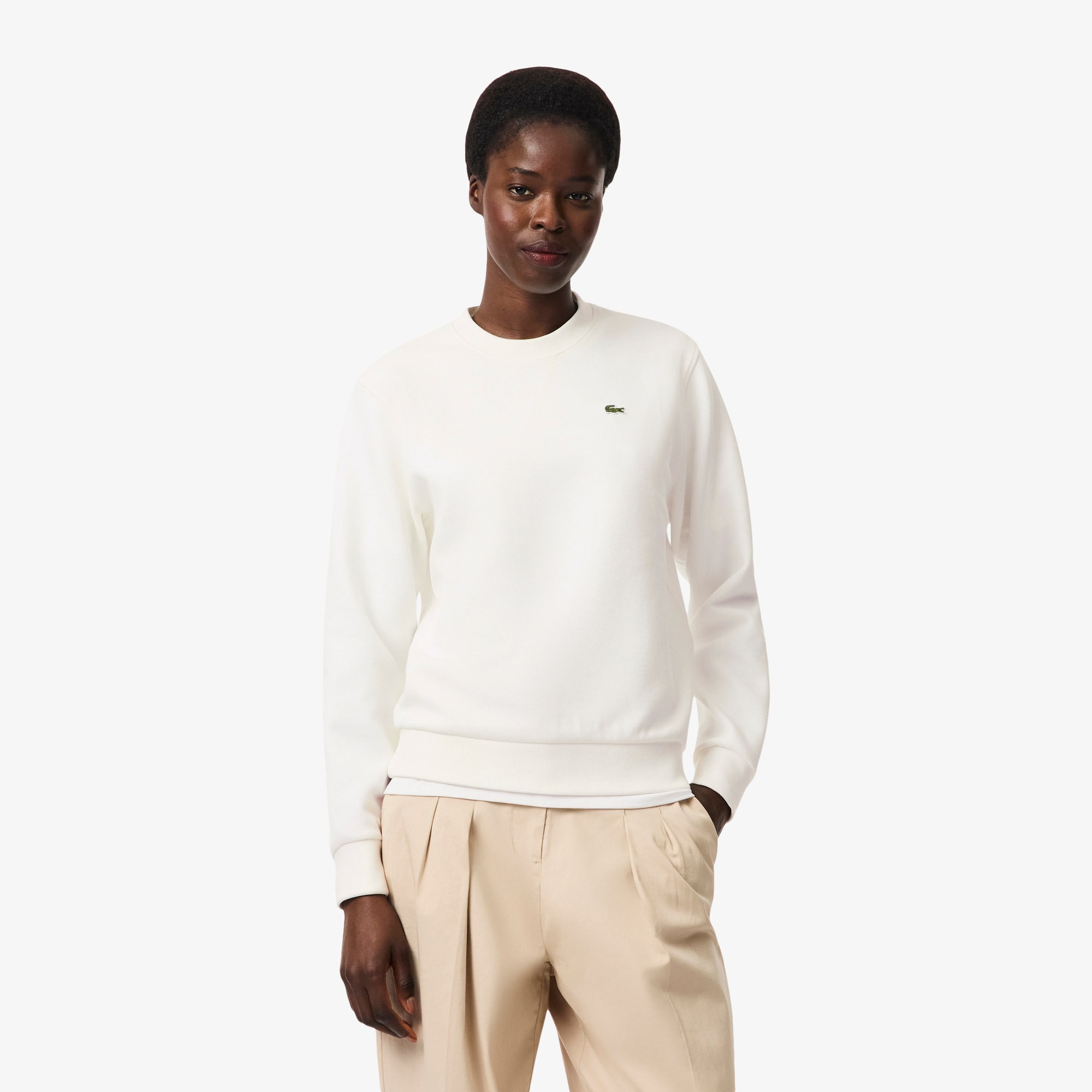 Relaxed Fit Piqué Crew Neck Sweatshirt - undefined - New In 2026