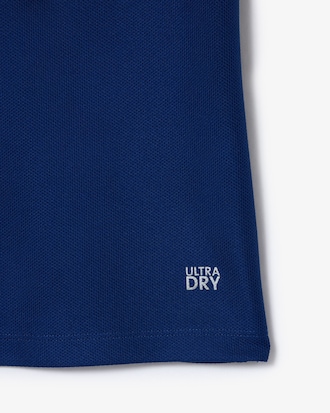 UV Protect Stripe Collar Tennis Polo Shirt